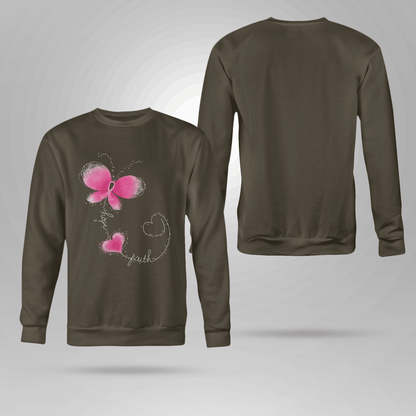 Butterfly - Breast Cancer Awareness T-Shirt, Special Gift for Breast Cancer Warrior
