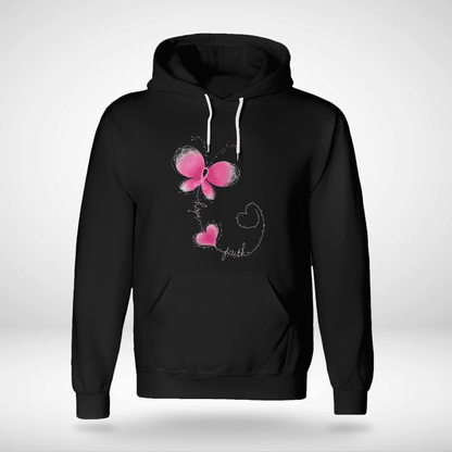 Butterfly - Breast Cancer Awareness T-Shirt, Special Gift for Breast Cancer Warrior