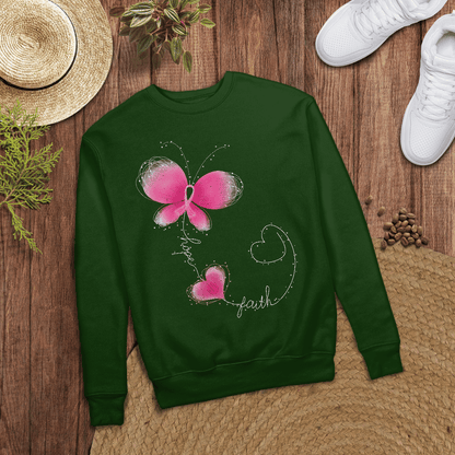 Butterfly - Breast Cancer Awareness T-Shirt, Special Gift for Breast Cancer Warrior