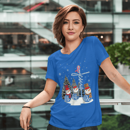 Faith Hope Love Jesus Snowman Breast Cancer OBBC 081121 , Breast Cancer Awareness T-Shirt, Special Gift for Breast Cancer Warrior