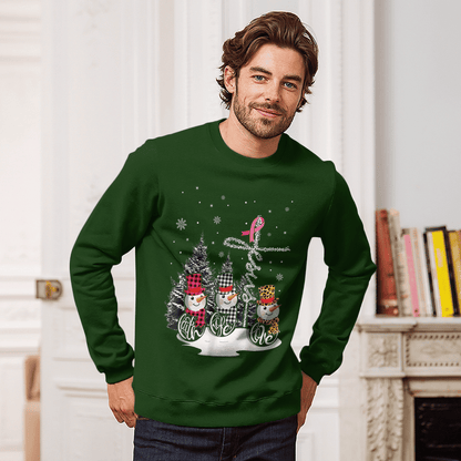 Faith Hope Love Jesus Snowman Breast Cancer OBBC 081121 , Breast Cancer Awareness T-Shirt, Special Gift for Breast Cancer Warrior