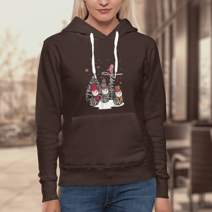 Faith Hope Love Jesus Snowman Breast Cancer OBBC 081121 , Breast Cancer Awareness T-Shirt, Special Gift for Breast Cancer Warrior