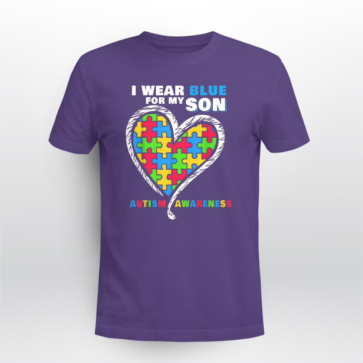 I Wear Blue For My Son The Autism T-Shirt, Gift for People with Depression,