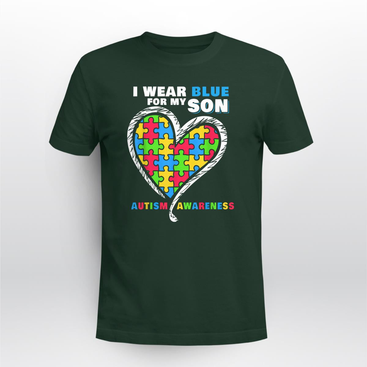 I Wear Blue For My Son The Autism T-Shirt, Gift for People with Depression,