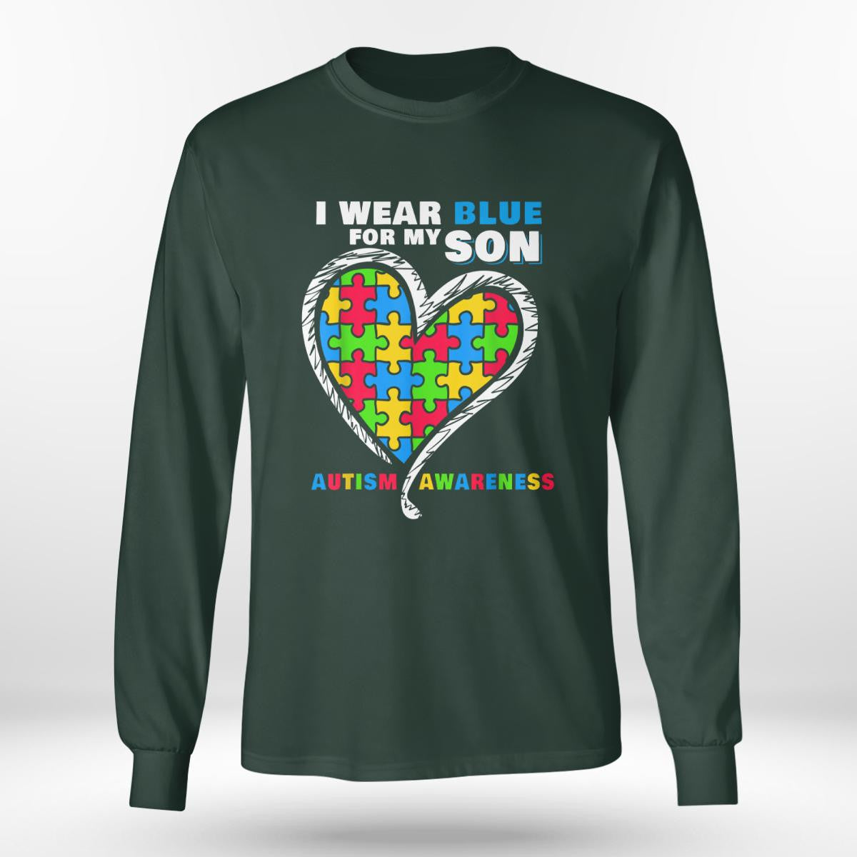 I Wear Blue For My Son The Autism T-Shirt, Gift for People with Depression,