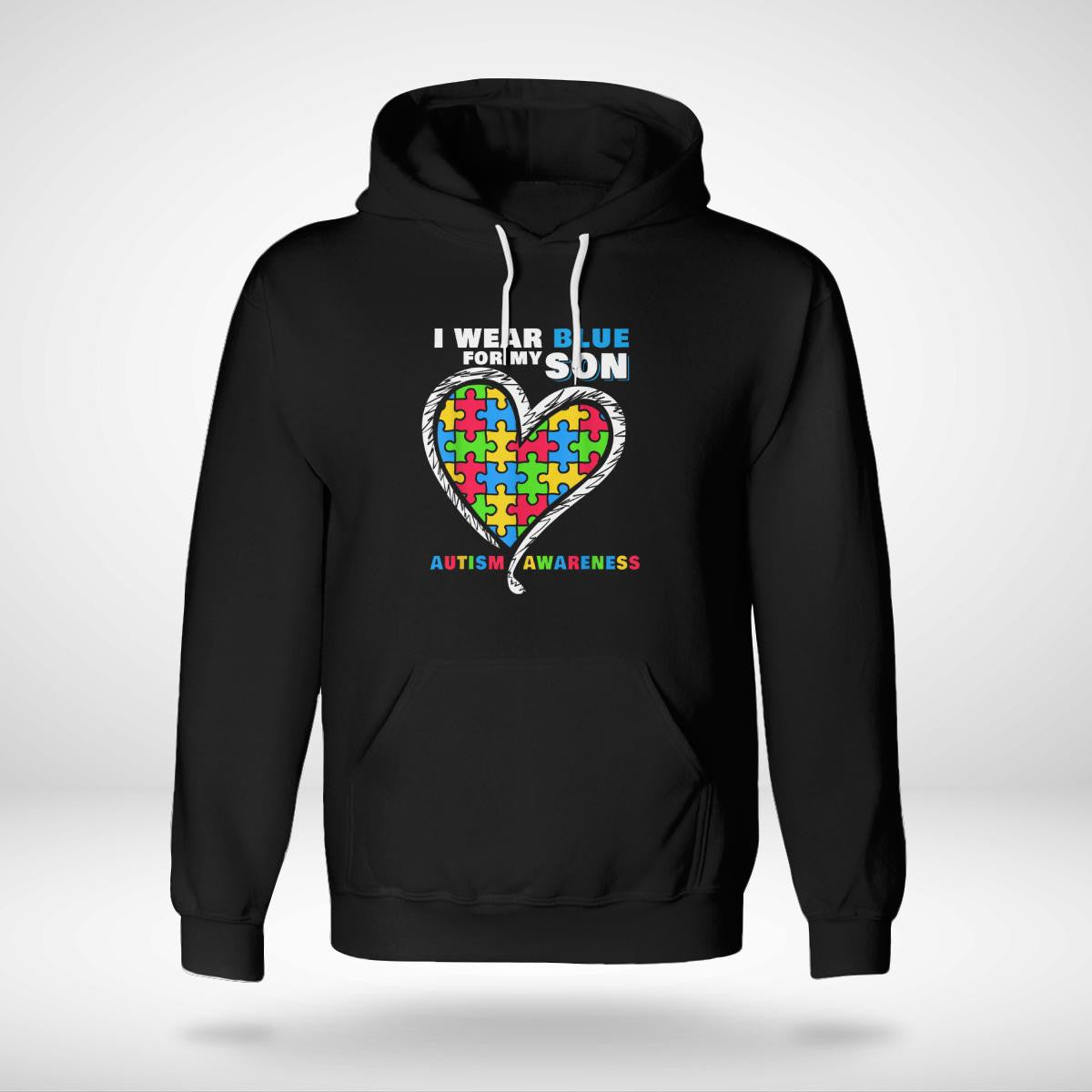 I Wear Blue For My Son The Autism T-Shirt, Gift for People with Depression,