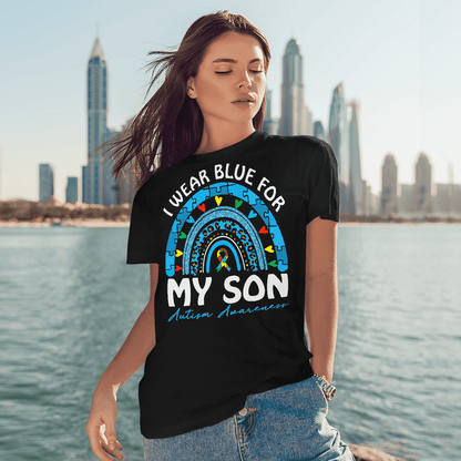 I Wear Blue For My Son The Autism T-Shirt, Gift for People with Depression,