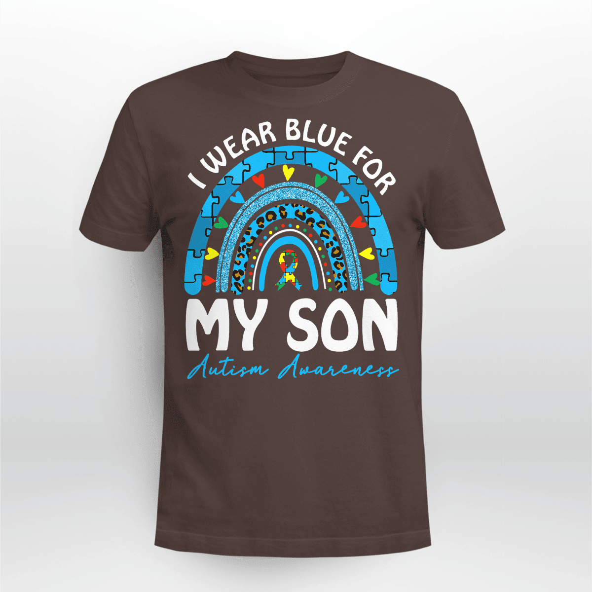 I Wear Blue For My Son The Autism T-Shirt, Gift for People with Depression,