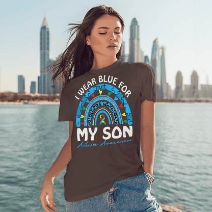 I Wear Blue For My Son The Autism T-Shirt, Gift for People with Depression,