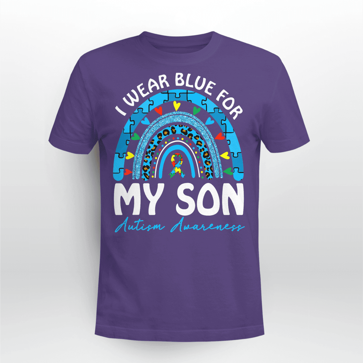 I Wear Blue For My Son The Autism T-Shirt, Gift for People with Depression,