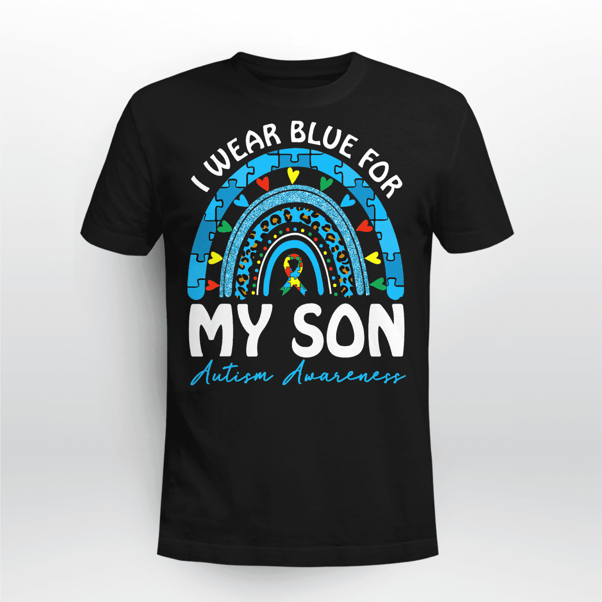 I Wear Blue For My Son The Autism T-Shirt, Gift for People with Depression,