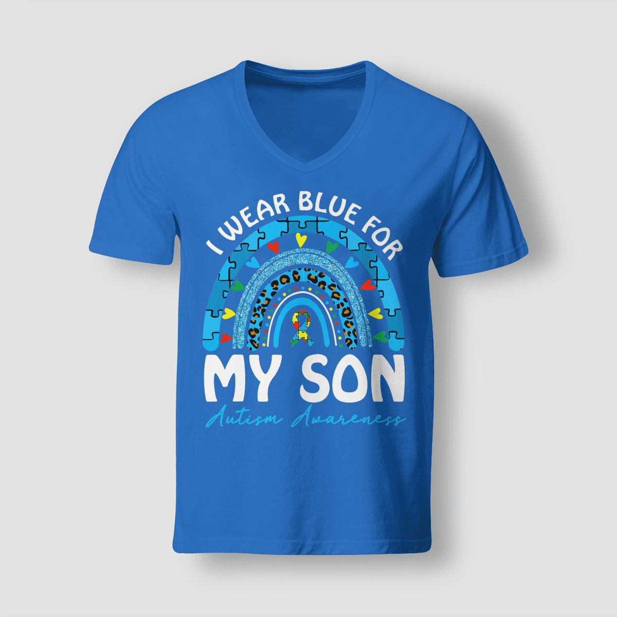 I Wear Blue For My Son The Autism T-Shirt, Gift for People with Depression,