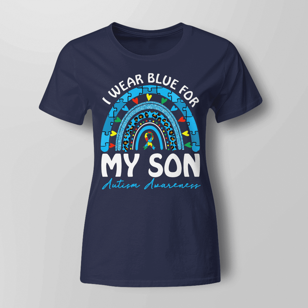 I Wear Blue For My Son The Autism T-Shirt, Gift for People with Depression,