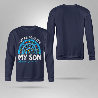 I Wear Blue For My Son The Autism T-Shirt, Gift for People with Depression,