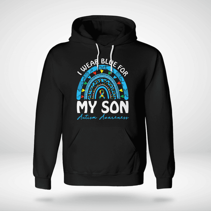 I Wear Blue For My Son The Autism T-Shirt, Gift for People with Depression,