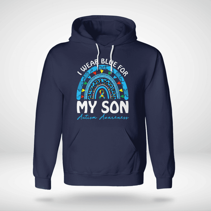 I Wear Blue For My Son The Autism T-Shirt, Gift for People with Depression,