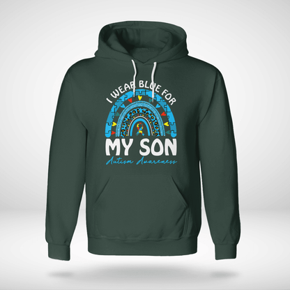 I Wear Blue For My Son The Autism T-Shirt, Gift for People with Depression,