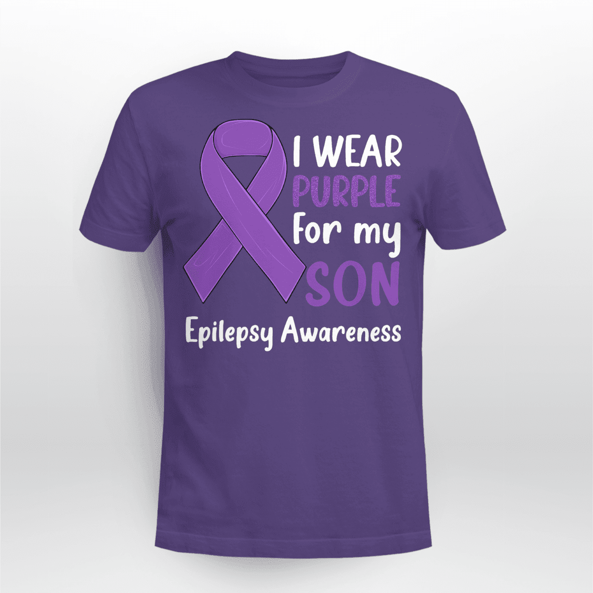 I Wear Purple For My Son Epilepsy Awareness Shirt,