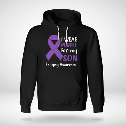 I Wear Purple For My Son Epilepsy Awareness Shirt,