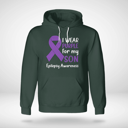 I Wear Purple For My Son Epilepsy Awareness Shirt,