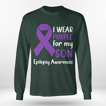 I Wear Purple For My Son Epilepsy Awareness Shirt,