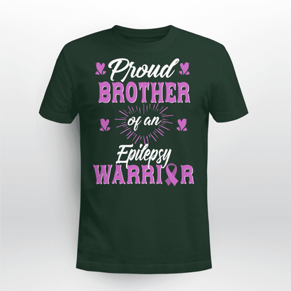 Proud Brother Of An  Epilepsy Warrior Epilepsy Awareness Shirt,