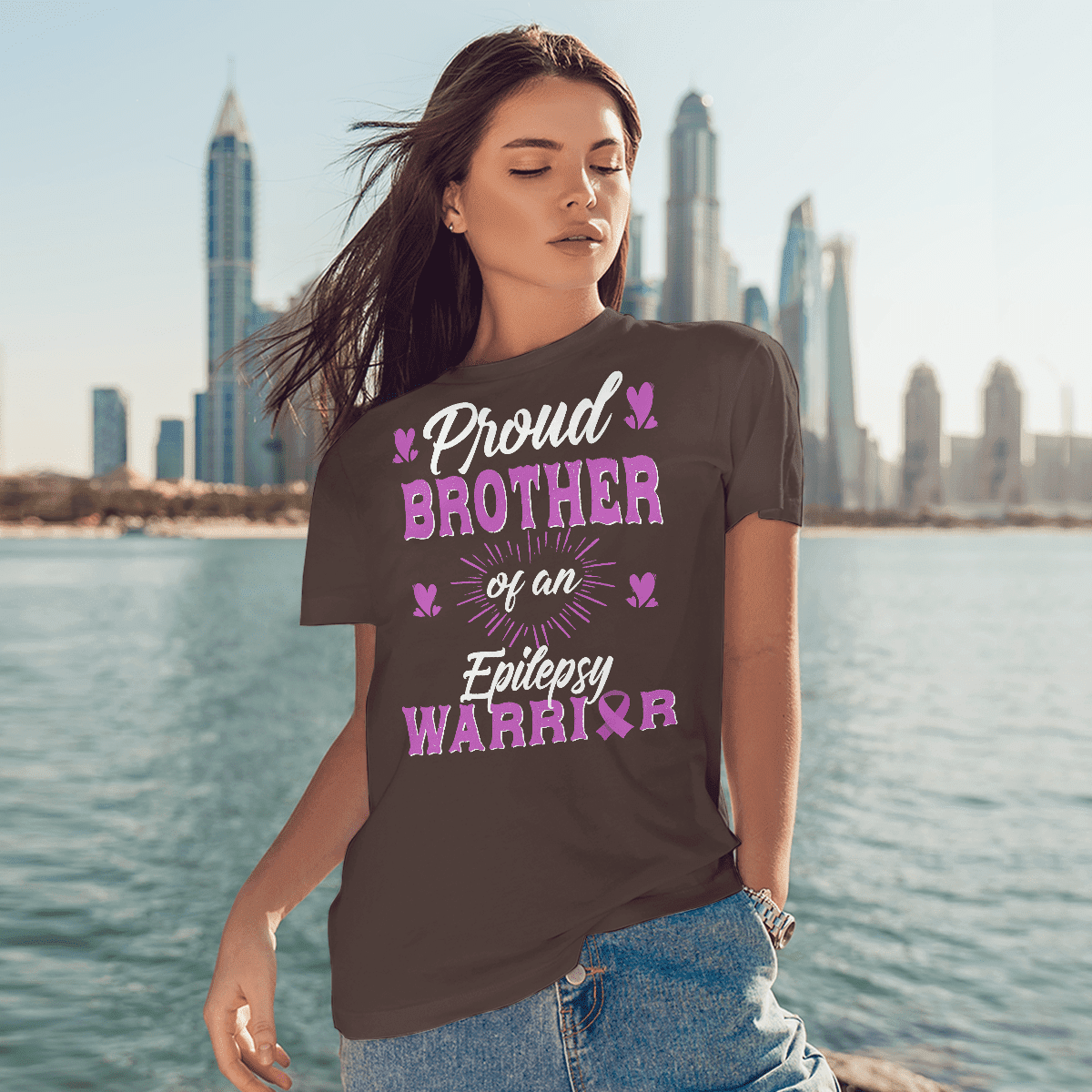 Proud Brother Of An  Epilepsy Warrior Epilepsy Awareness Shirt,