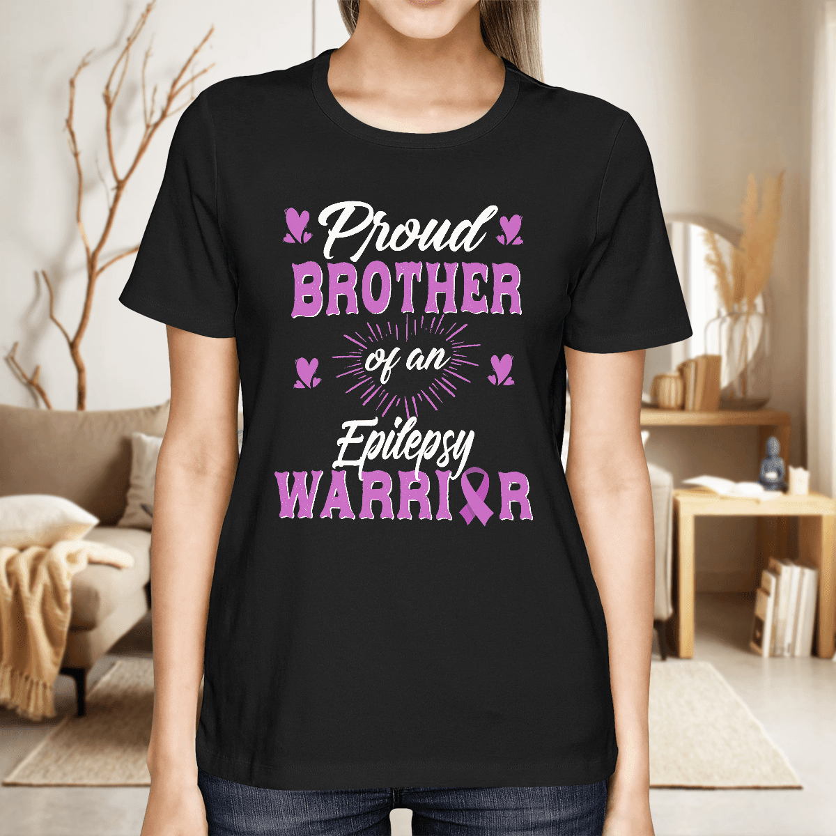 Proud Brother Of An  Epilepsy Warrior Epilepsy Awareness Shirt,