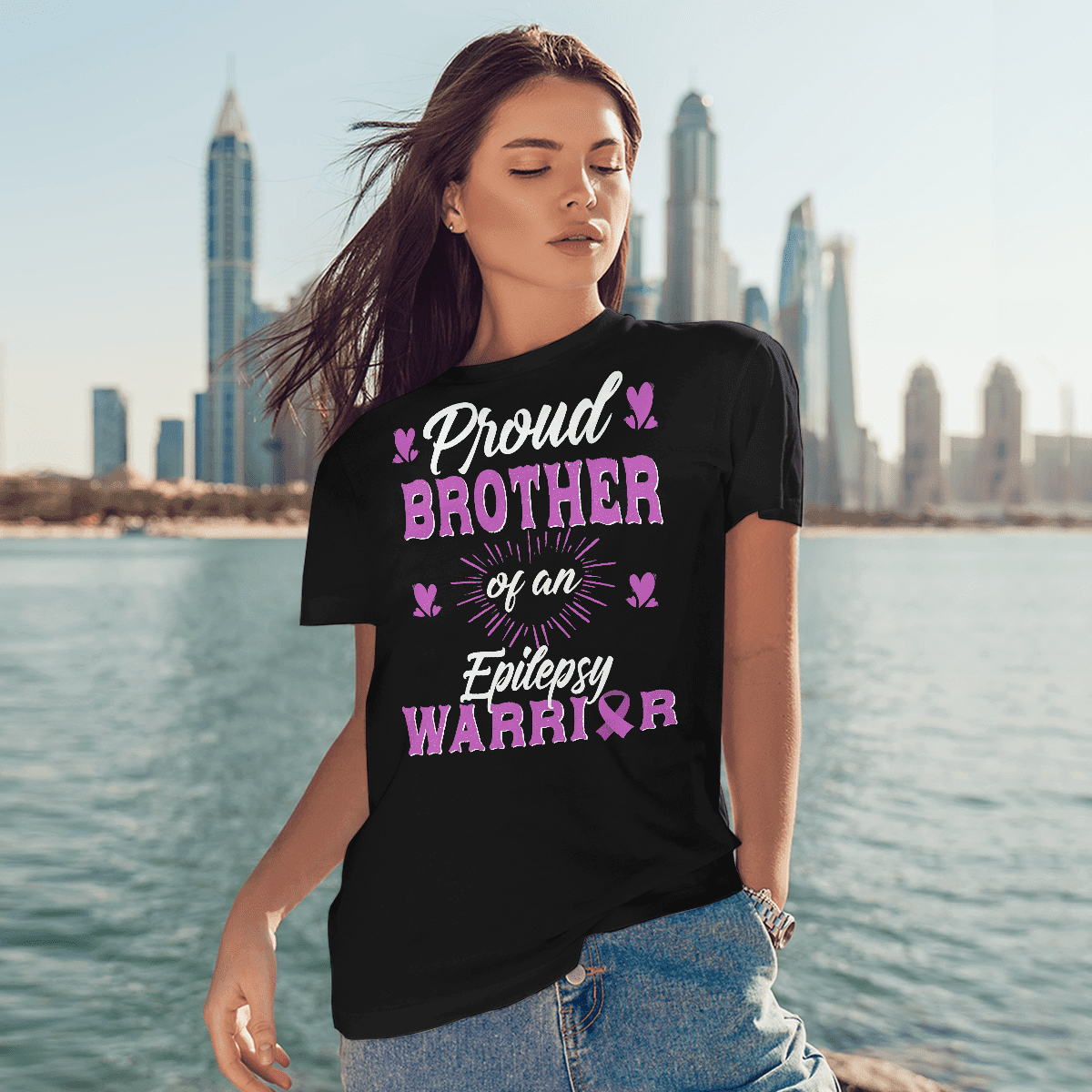Proud Brother Of An  Epilepsy Warrior Epilepsy Awareness Shirt,