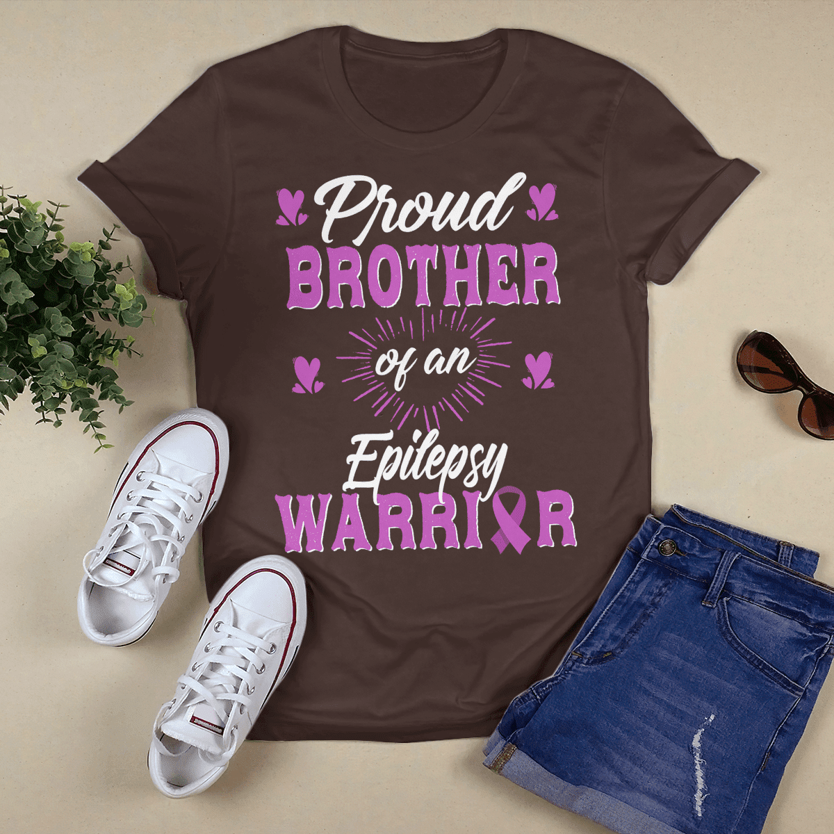 Proud Brother Of An  Epilepsy Warrior Epilepsy Awareness Shirt,
