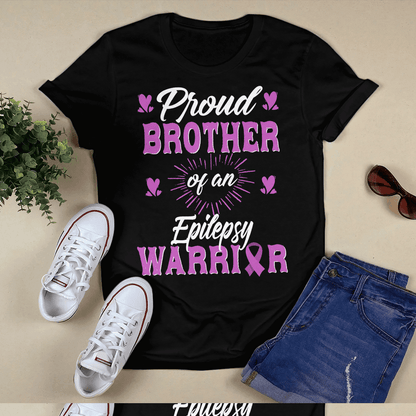 Proud Brother Of An  Epilepsy Warrior Epilepsy Awareness Shirt,