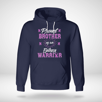 Proud Brother Of An  Epilepsy Warrior Epilepsy Awareness Shirt,