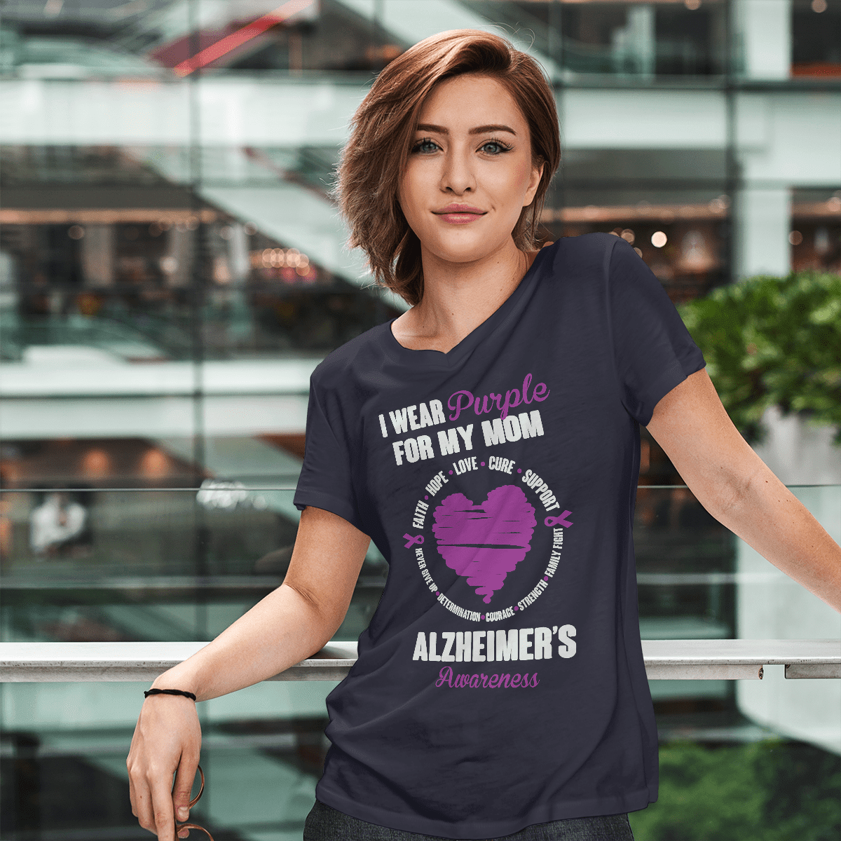 I Wear Purple For My Mom