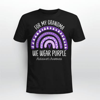 I Wear Purple For My Grandma Unisex T-Shirt 2323
