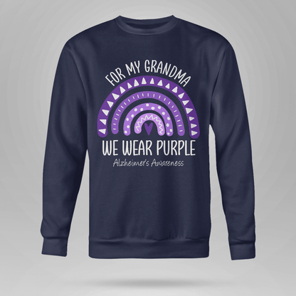 I Wear Purple For My Grandma Unisex T-Shirt 2323