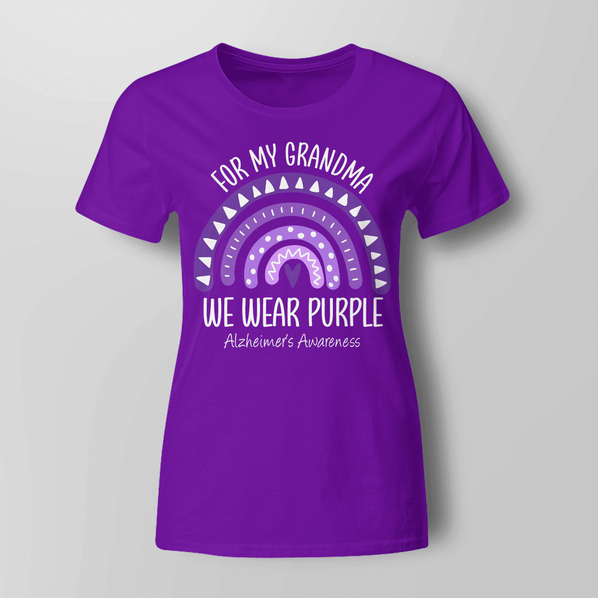I Wear Purple For My Grandma Unisex T-Shirt 2323