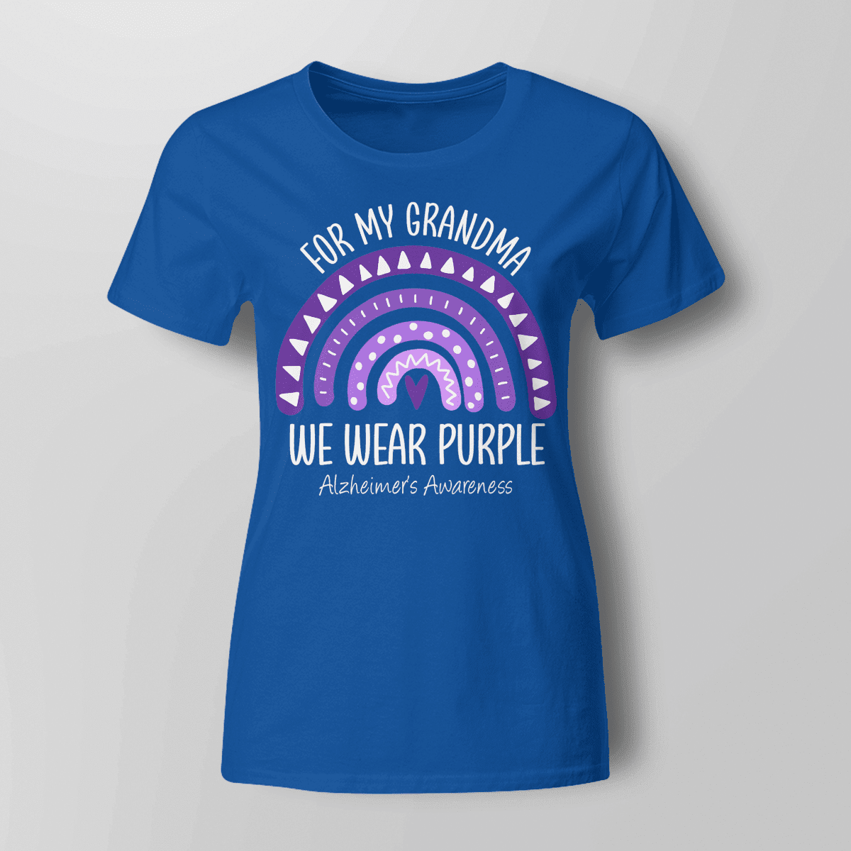 I Wear Purple For My Grandma Unisex T-Shirt 2323