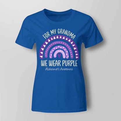 I Wear Purple For My Grandma Unisex T-Shirt 2323