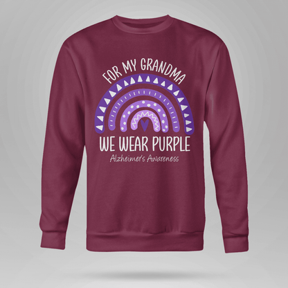 I Wear Purple For My Grandma Unisex T-Shirt 2323