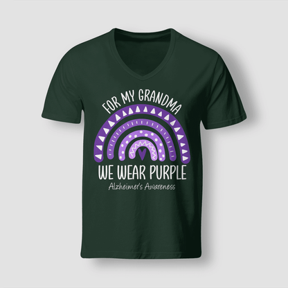I Wear Purple For My Grandma Unisex T-Shirt 2323