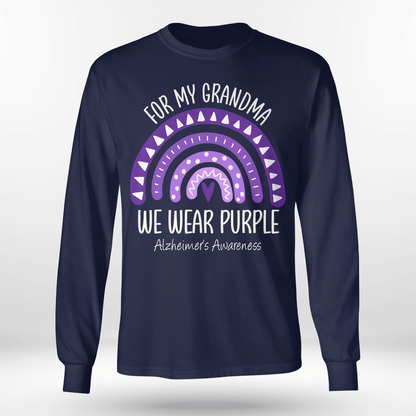 I Wear Purple For My Grandma Unisex T-Shirt 2323