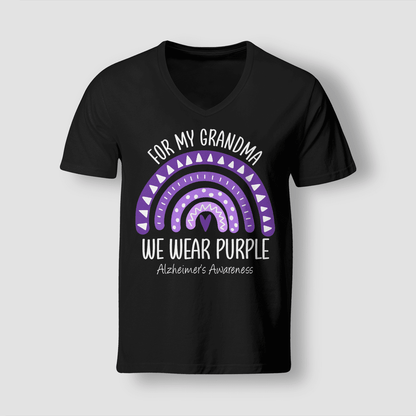 I Wear Purple For My Grandma Unisex T-Shirt 2323