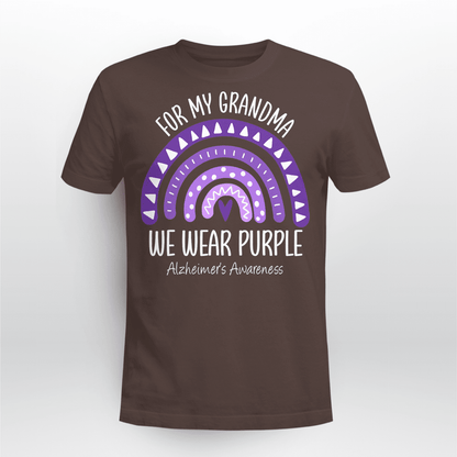 I Wear Purple For My Grandma Unisex T-Shirt 2323