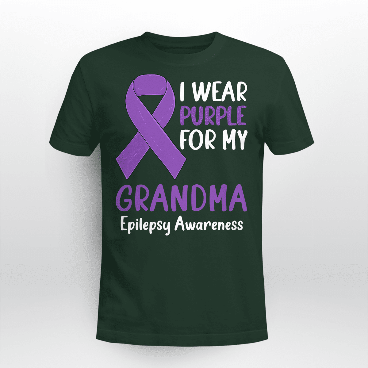I Wear Purple For My Grandma Epilepsy Awareness Unisex T-Shirt 2323