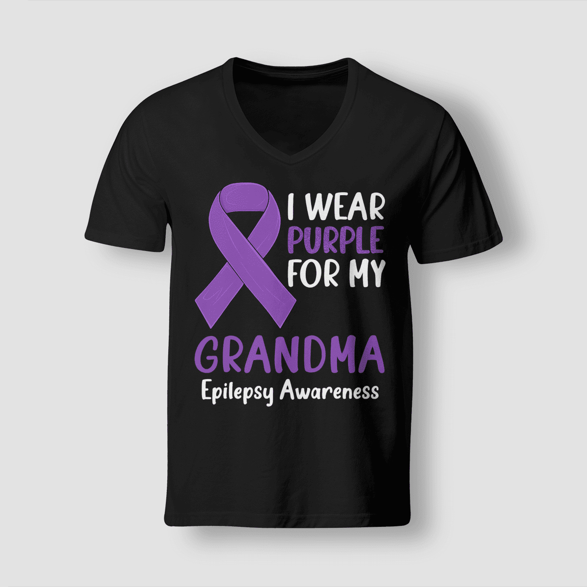 I Wear Purple For My Grandma Epilepsy Awareness Unisex T-Shirt 2323