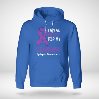 I Wear Purple For My Grandma Epilepsy Awareness Unisex T-Shirt 2323