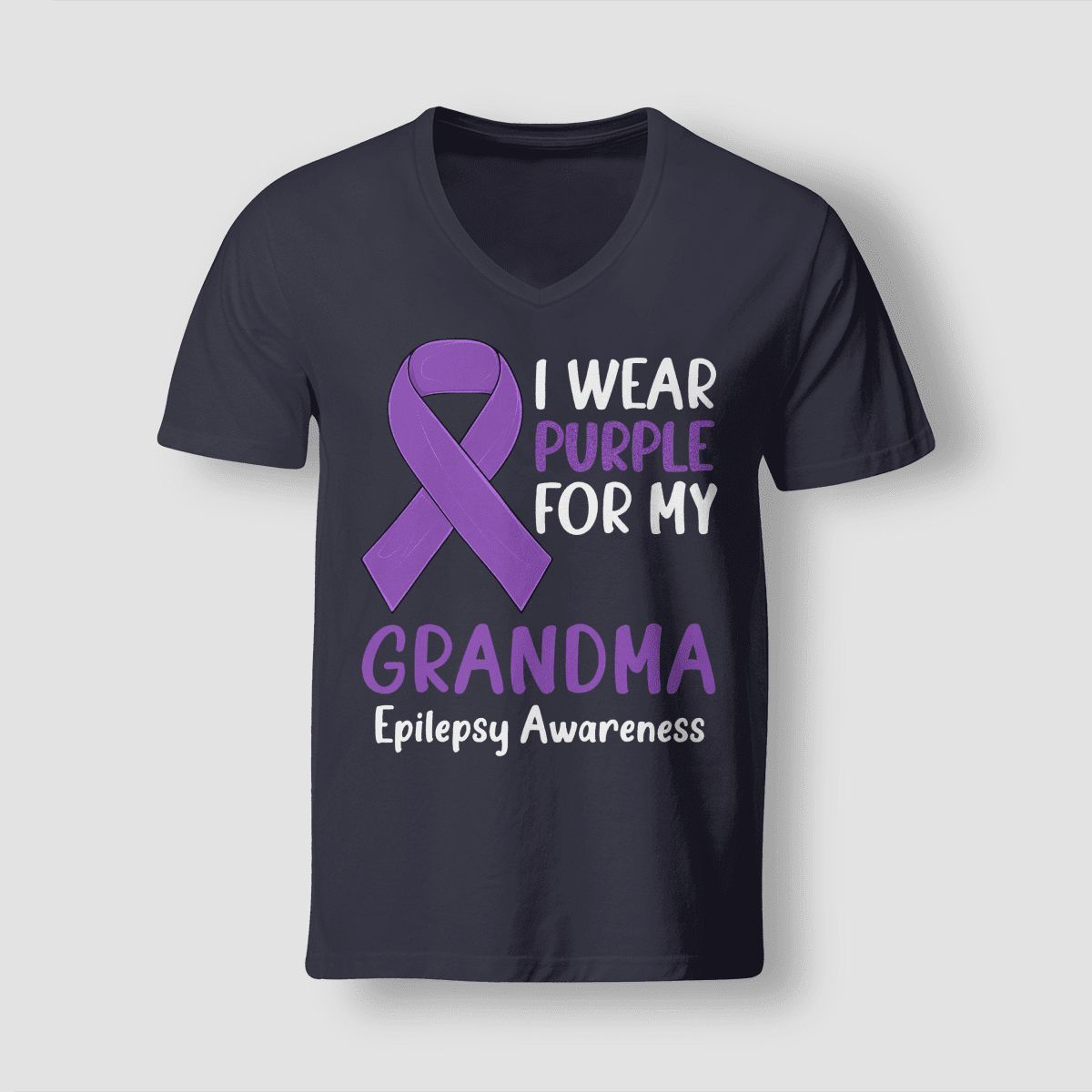I Wear Purple For My Grandma Epilepsy Awareness Unisex T-Shirt 2323
