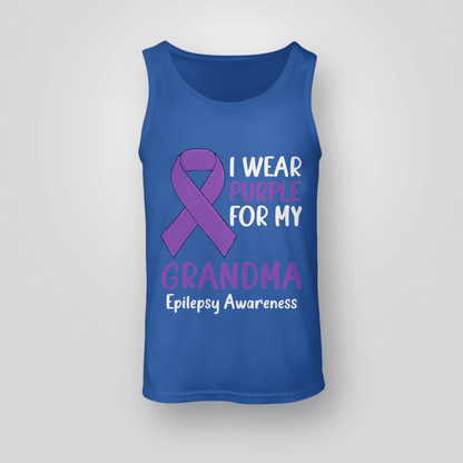 I Wear Purple For My Grandma Epilepsy Awareness Unisex T-Shirt 2323