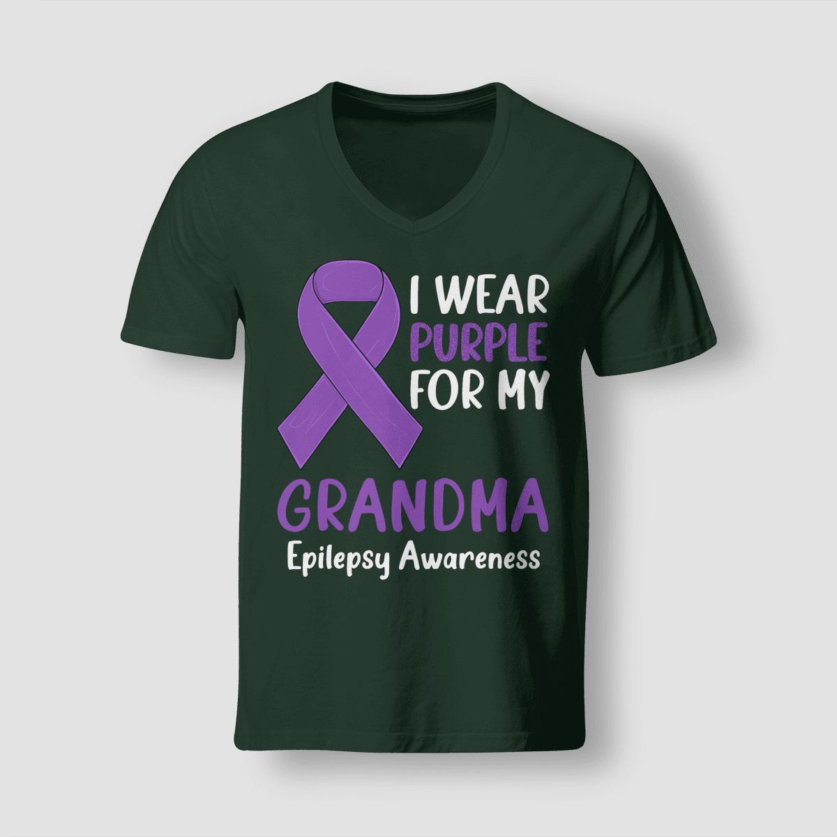I Wear Purple For My Grandma Epilepsy Awareness Unisex T-Shirt 2323