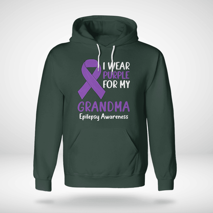 I Wear Purple For My Grandma Epilepsy Awareness Unisex T-Shirt 2323